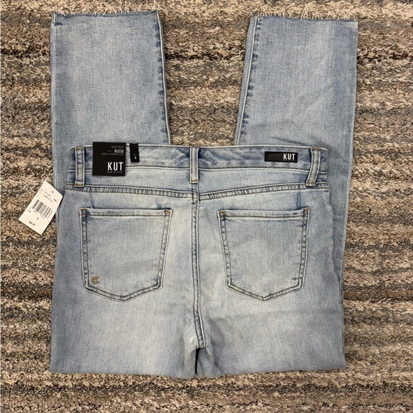 KUT From The Kloth High Rise Reese Ankle Straight Leg Jeans Sz 6 NWT | KUT Jean- - Picture 9 of 13